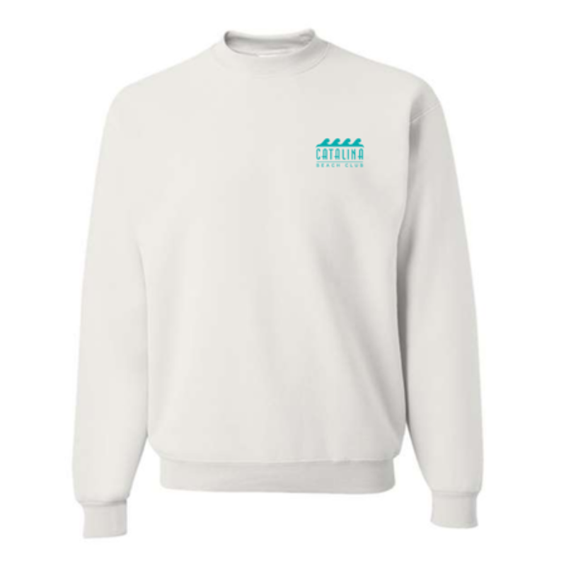 Catalina White Crewneck Main Image